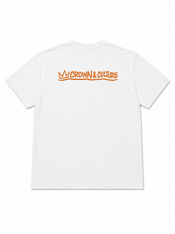 Orange Crown & Culture Oversized Tee