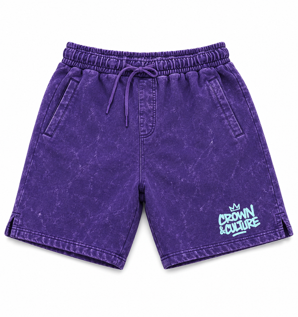 Purple Crown & Culture shorts