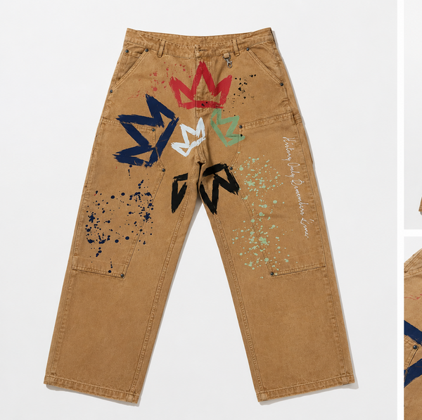 Oversized paint splatter cargos