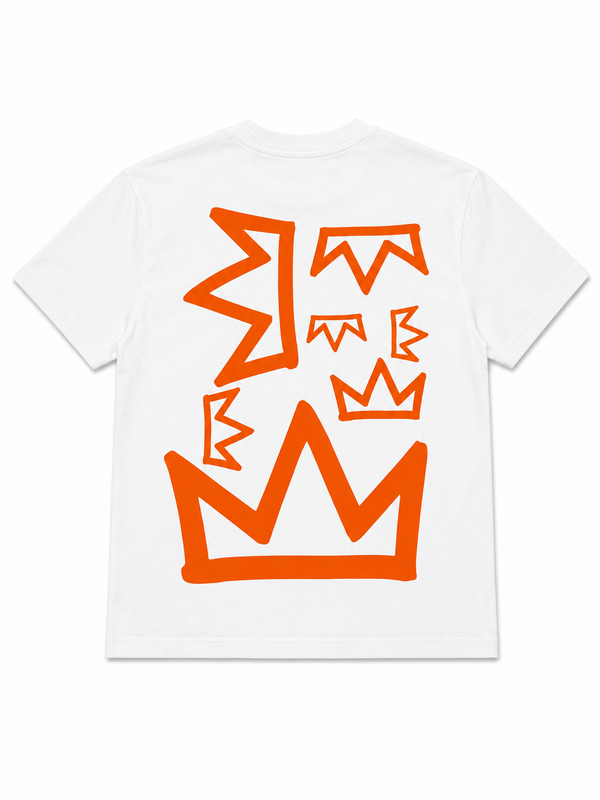 Orange Crown & Culture Oversized Tee