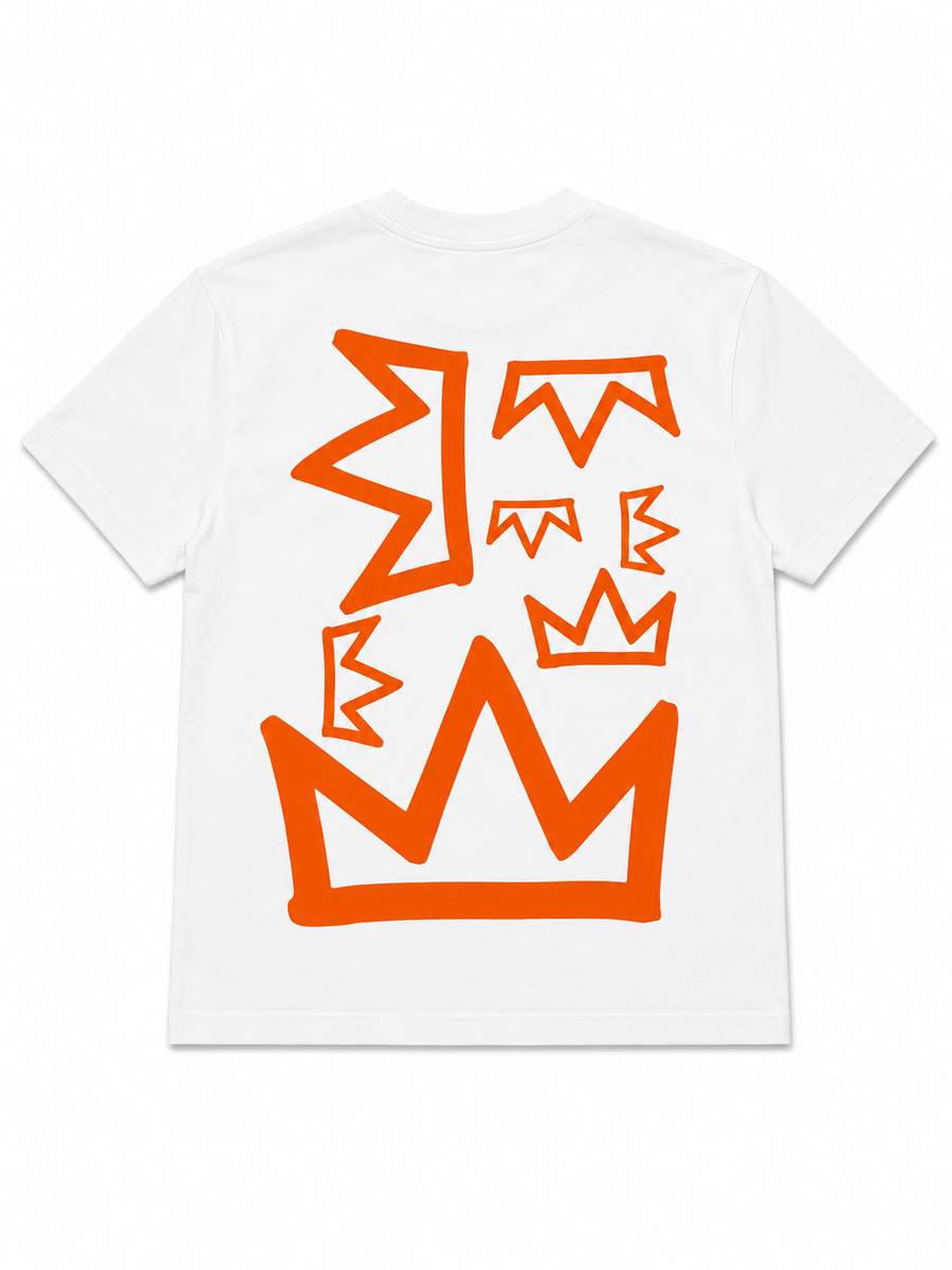 Orange Crown & Culture Oversized Tee
