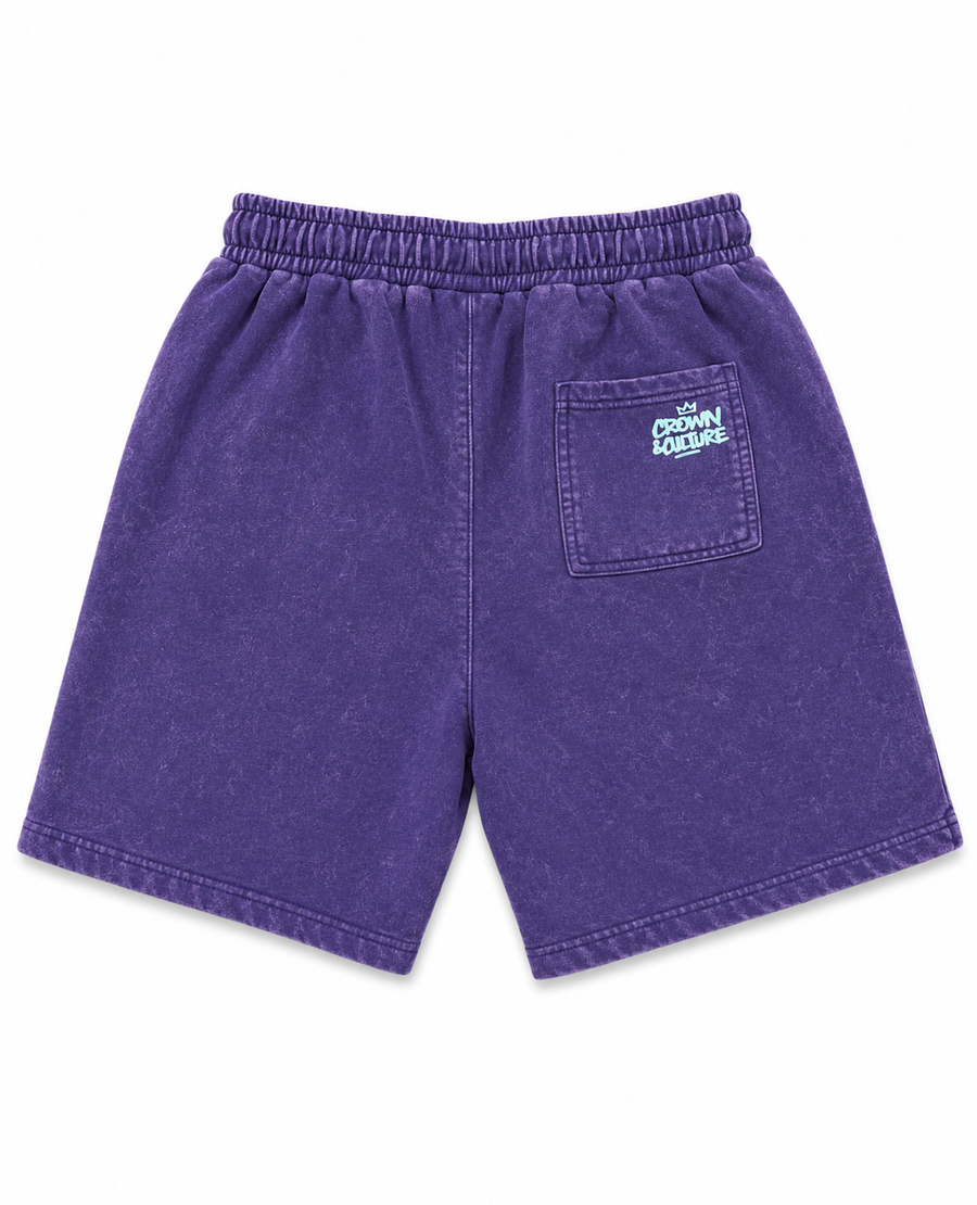 Purple Crown & Culture shorts