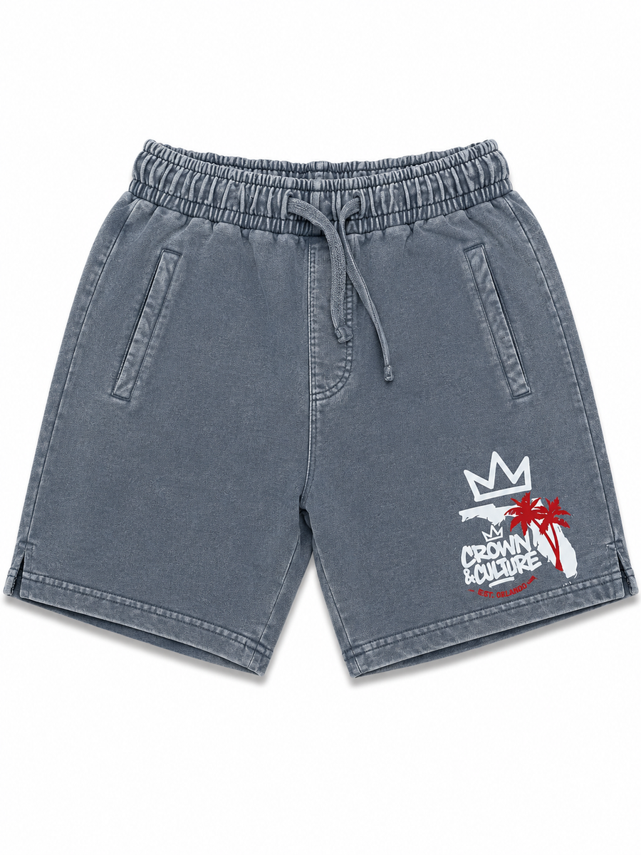 Grey Crown & Culture Short-Set